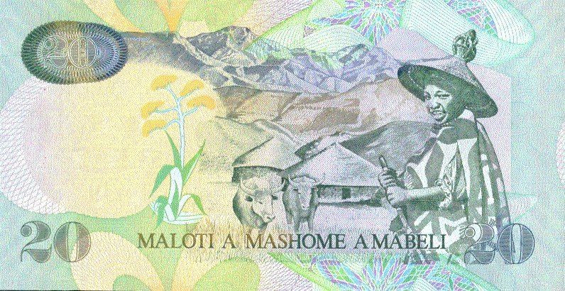 Banconote: Lesotho 20 Maloti 2007 P-16f UNC – Nuovo (secondo la descrizione) da Schliern b. Köniz venduto da pizzitaxi 1