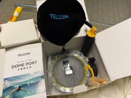 TELESIN 6'' Dome Port 30M wasserdicht Gehäuse für Gopro NEU