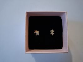 Ohrstecker, Puzzleteile, 925 Silber