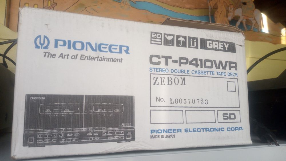 Pioneer Aufnahmegeräte: Pioneer CT-P410WR Stereo Double Cassettendeck-Top Zustand! – Gebraucht aus Belp von Guadalupe84