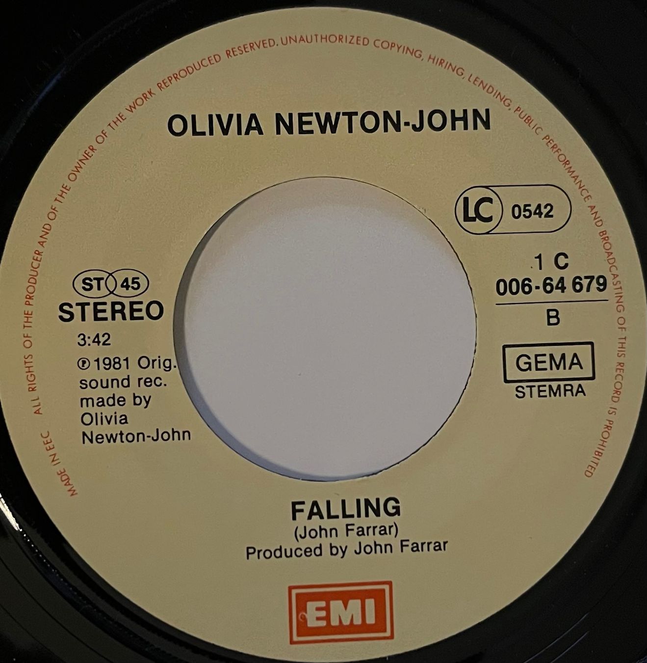 Schallplatten: OLIVIA NEWTON-JONES - MAKE A MOVE ON ME – Gebraucht aus Bussigny von vinyl-pas-cher 3