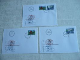 1987 3 FDC Europamarken Satz & Einzelmarken SBK 748 - 749