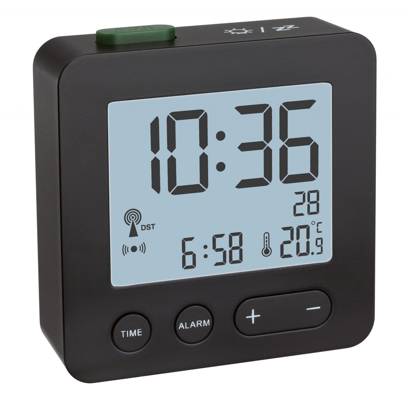 Sveglie: TFA Dostmann Digitaler Funkwecker - FABRIKNEU – Nuovo e nell'imballaggio originale da St.Gallen venduto da Pheban