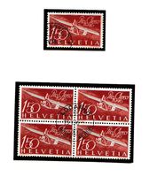 PRO AERO Aktions-Briefmarken 1946 ungestempelt/ET-gestempelt
