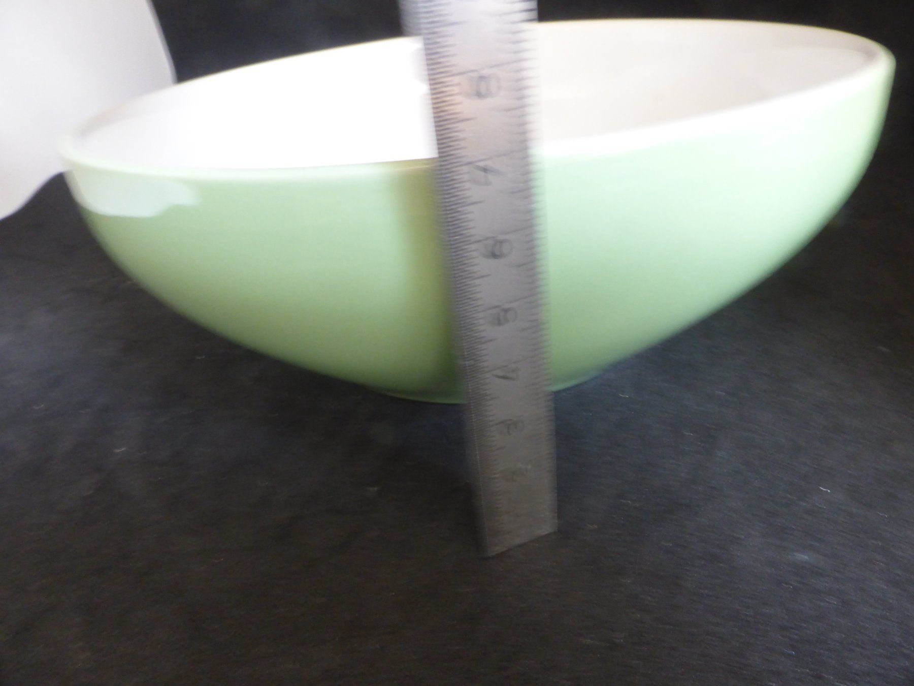 Rössler Coupes: Rössler saladier couleur "vert pastel et blanc" 17cm – D'occasion à Porrentruy par Kim017 2