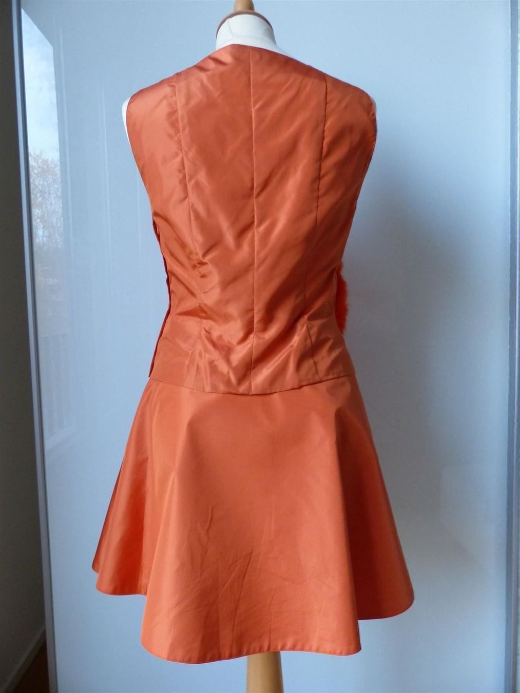Vestiti: Edles, oranges Cocktail Kleid, ca. 36 – Nuovo (secondo la descrizione) da Füllinsdorf venduto da Bantrybay 3