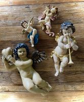 4- er Set Wandengel Putten Engel Wanddeko Vintage Style