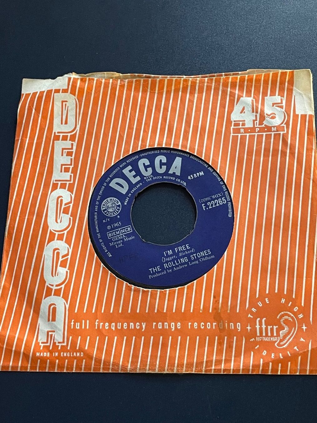 Schallplatten: Rolling Stones -GET OFF MY CLOUD – Gebraucht aus Volketswil von rubin74 2