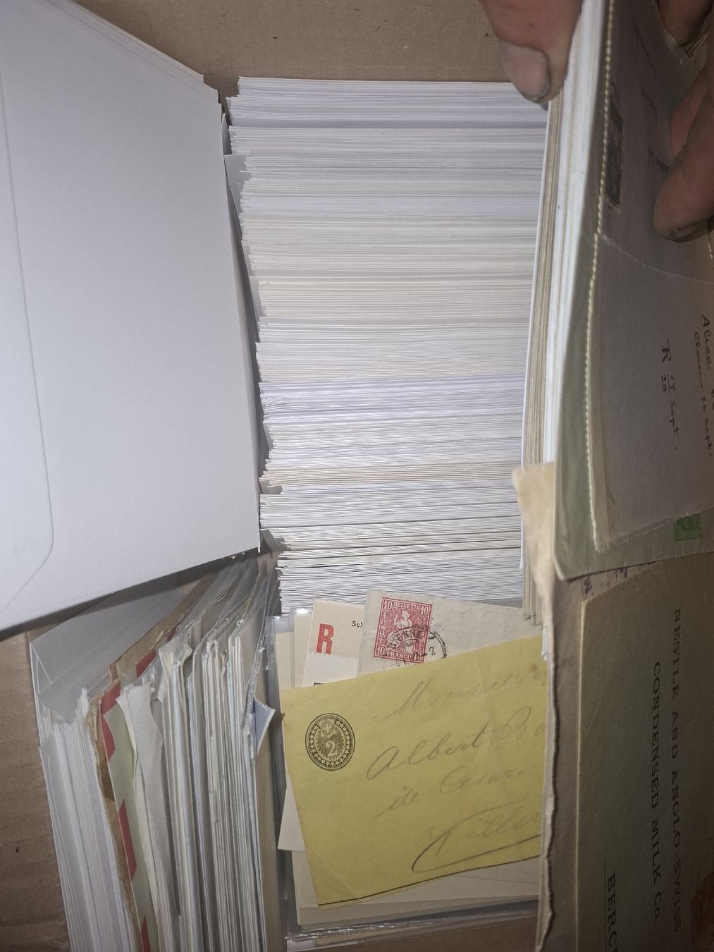 Tutti i francobolli: Kiste mit FDC / Briefe  – Usato da Balgach venduto da SIMEON27 2