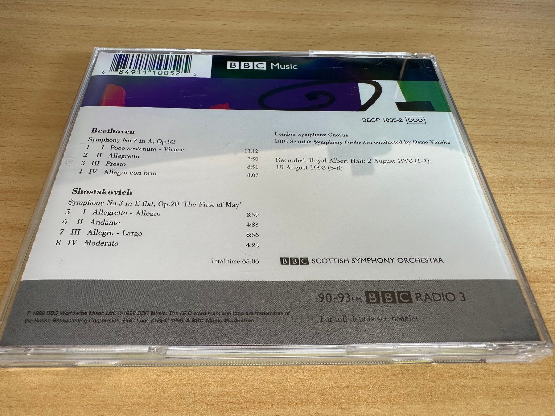CD: BEETHOVEN - Beethoven: Symphony #7 / Shakovich: Symphony #3 – Usato da Rikon im Tösstal venduto da Alpenmutz 1