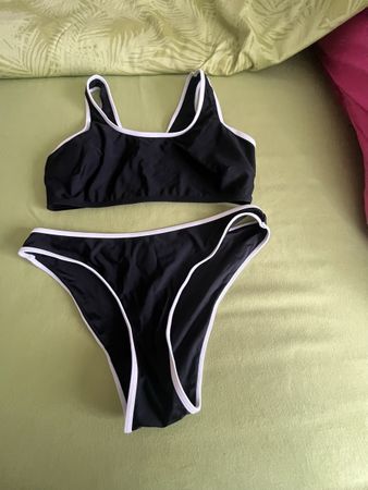 Bikini schwarz weiss Grösse L neu