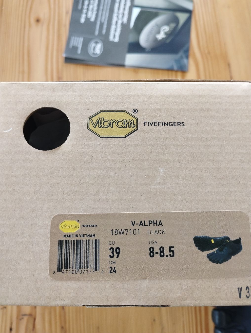 Vibram Scarpe da uomo: Vibram FiveFingers V-Alpha Gr. 39, Barfussschuhe, Schwarz – Nuovo e nell'imballaggio originale da Schnottwil venduto da Mana6 2