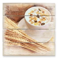 Holzbild Frühstücksstarter 40x41.5cm (neu, UVP 97.90 Fr.)