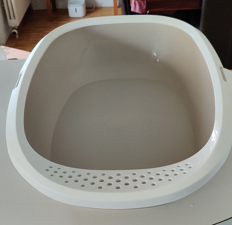 ERHAOG Katzenklo Groß 52x36x16cm - Offene Katzentoilette Für Große Katzen