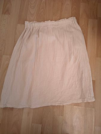 Leichte Musselin Sommerrock Gr. S von NORDLICHT (beige)