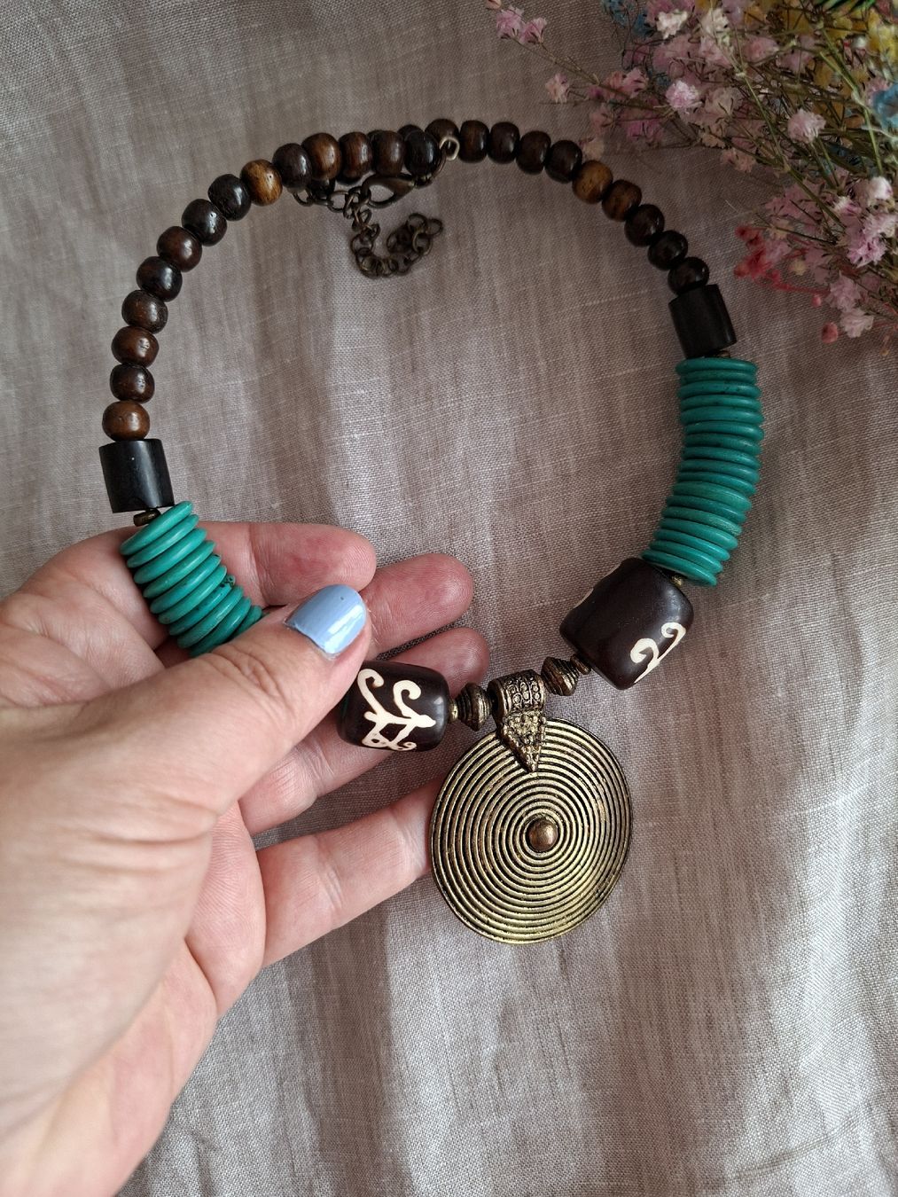 Ketten: Collier Ethnique - Statement Bohème Tribal – Neu (gemäss Beschreibung) aus Lutry von Sim_Sta 3