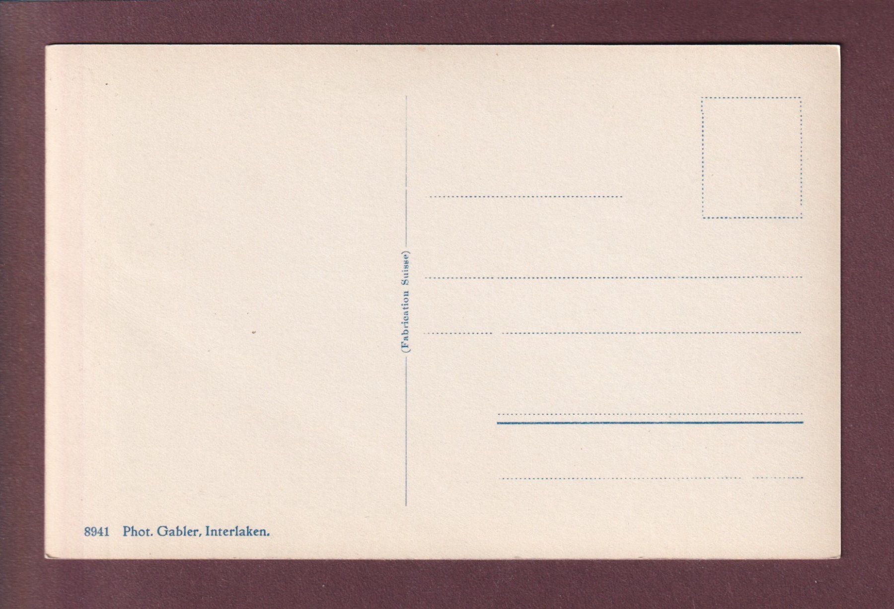 Cartoline postali: WILDERSWIL - Jungfrau – Usato da Pully venduto da nicecards 1