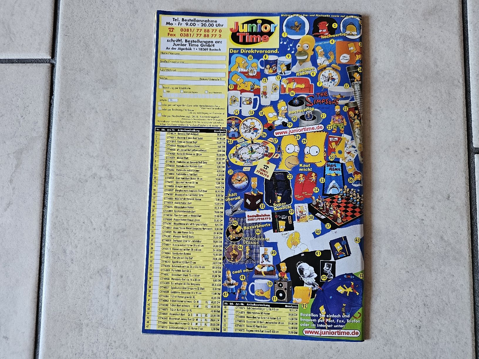 Fumetti: Simpsons Comic  -  Heft #54  (Postkarten vorhanden) – Usato da Schneisingen venduto da backstore24 1