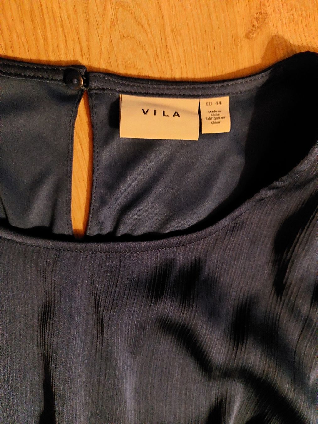 Vila Vestiti: VILA Kleid, Gr 44, Blau, langarm,  leicht – Usato da Büttikon AG venduto da lca_v7pb 2