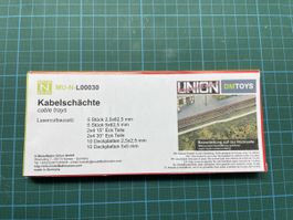 Union Kabelschächte Lasercutbausatz Spur N MU-N-L00030