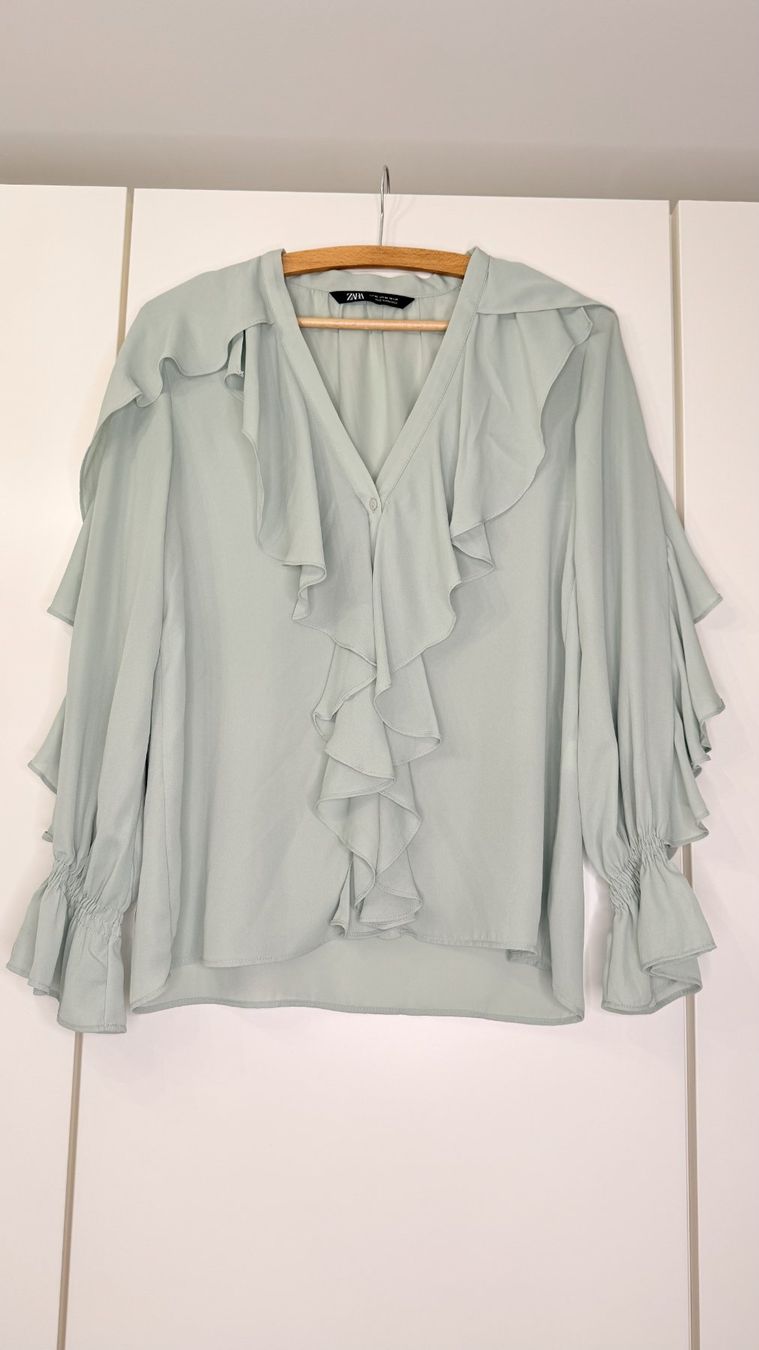 Zara Camicette: Zara Bluse in Pastelgrün – Usato da Zürich venduto da ffeti 2