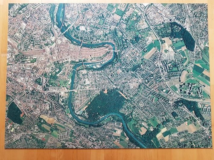 Foto & Immagini: Flugfoto der Stadt Bern, Format 106cm x 76cm – Usato da Schliern b. Köniz venduto da morphy55 2