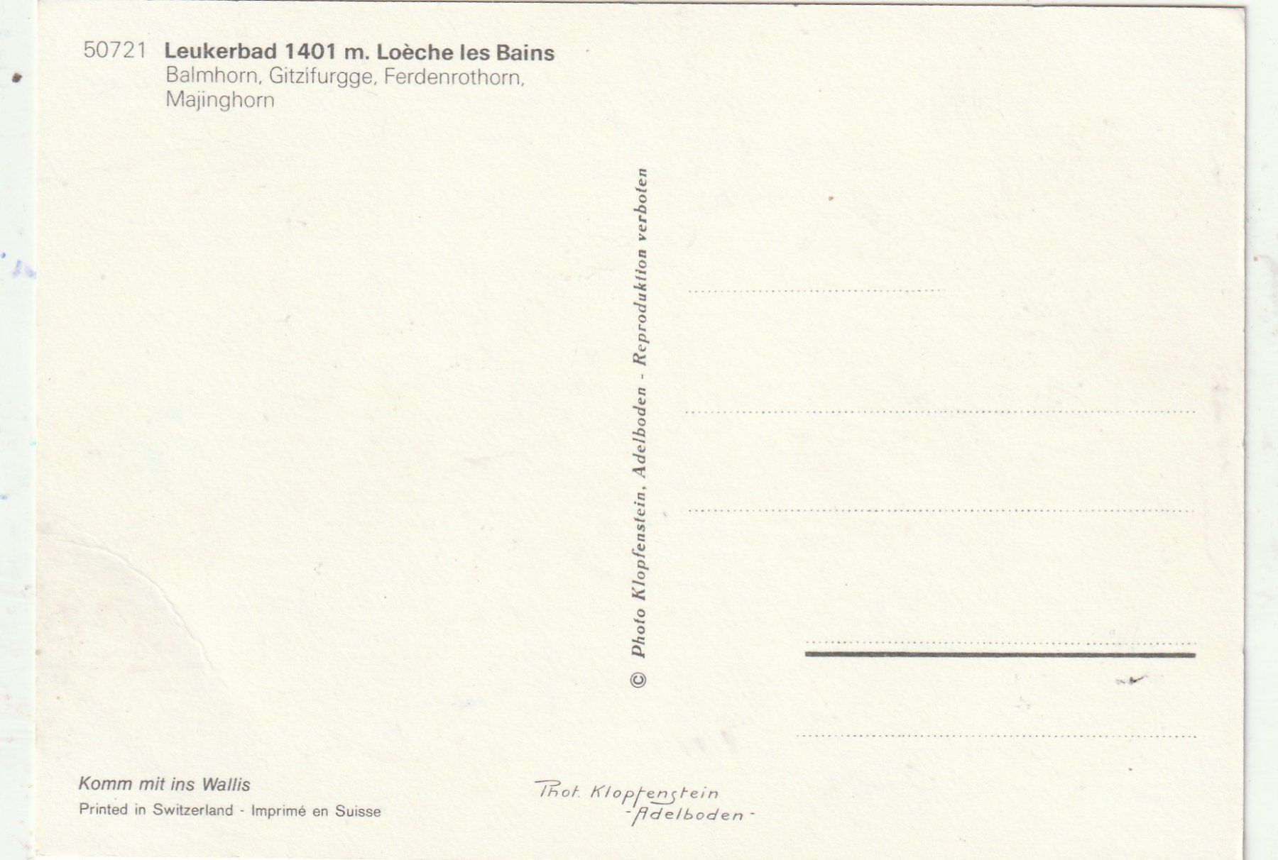 Cartoline postali: Leukerbad Sommer – Usato da Lumbrein venduto da made02 1