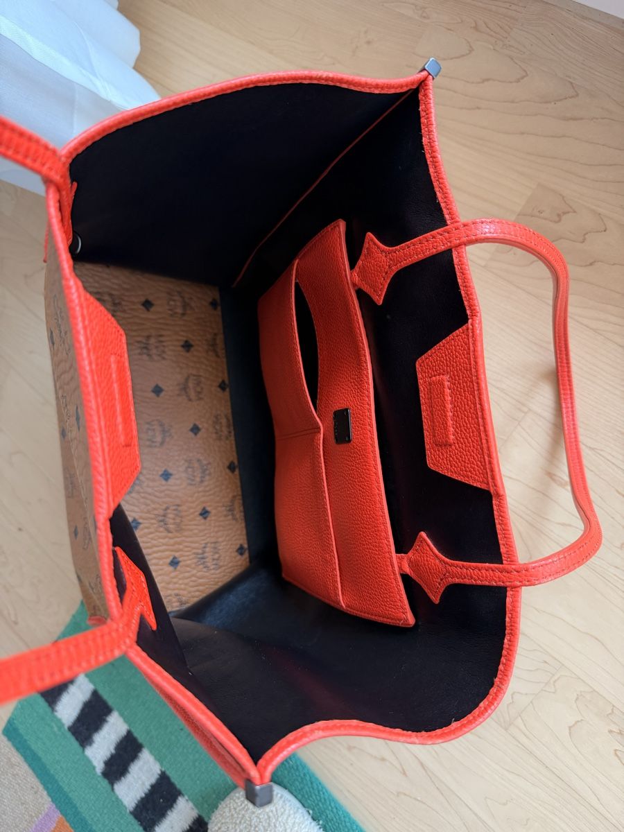 Mcm Borse: MCM Shopper Tote Bag Braun/Orange – Usato da Rorschacherberg venduto da galylea 6