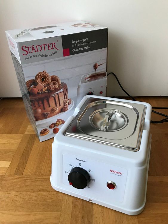 Donened Elektrischer Schokoladenschmelzer 40W - Temperiergerät Für Kuvertüre Mit Antihaft-Topf