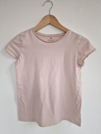 Mädchen T-Shirt H&M Gr. 146/152 Altrosa 100% Baumwolle