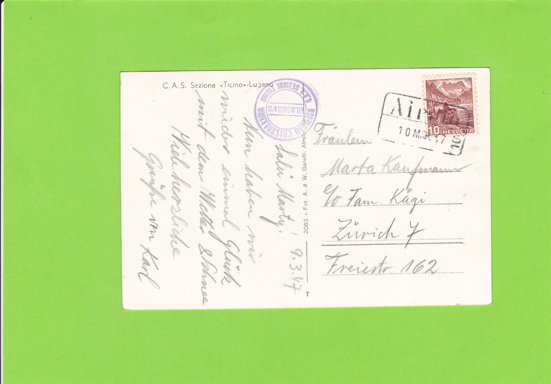 Cartoline postali: Ghiacciaio del Basodino – Usato da St. Peterzell venduto da neckertal 1