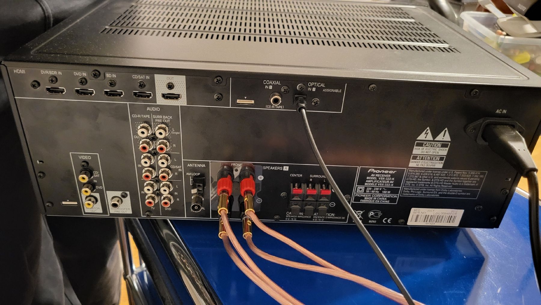 Pioneer Receiver: Pioneer AV-Receiver VSX-322-K – Gebraucht aus Langenthal von  1