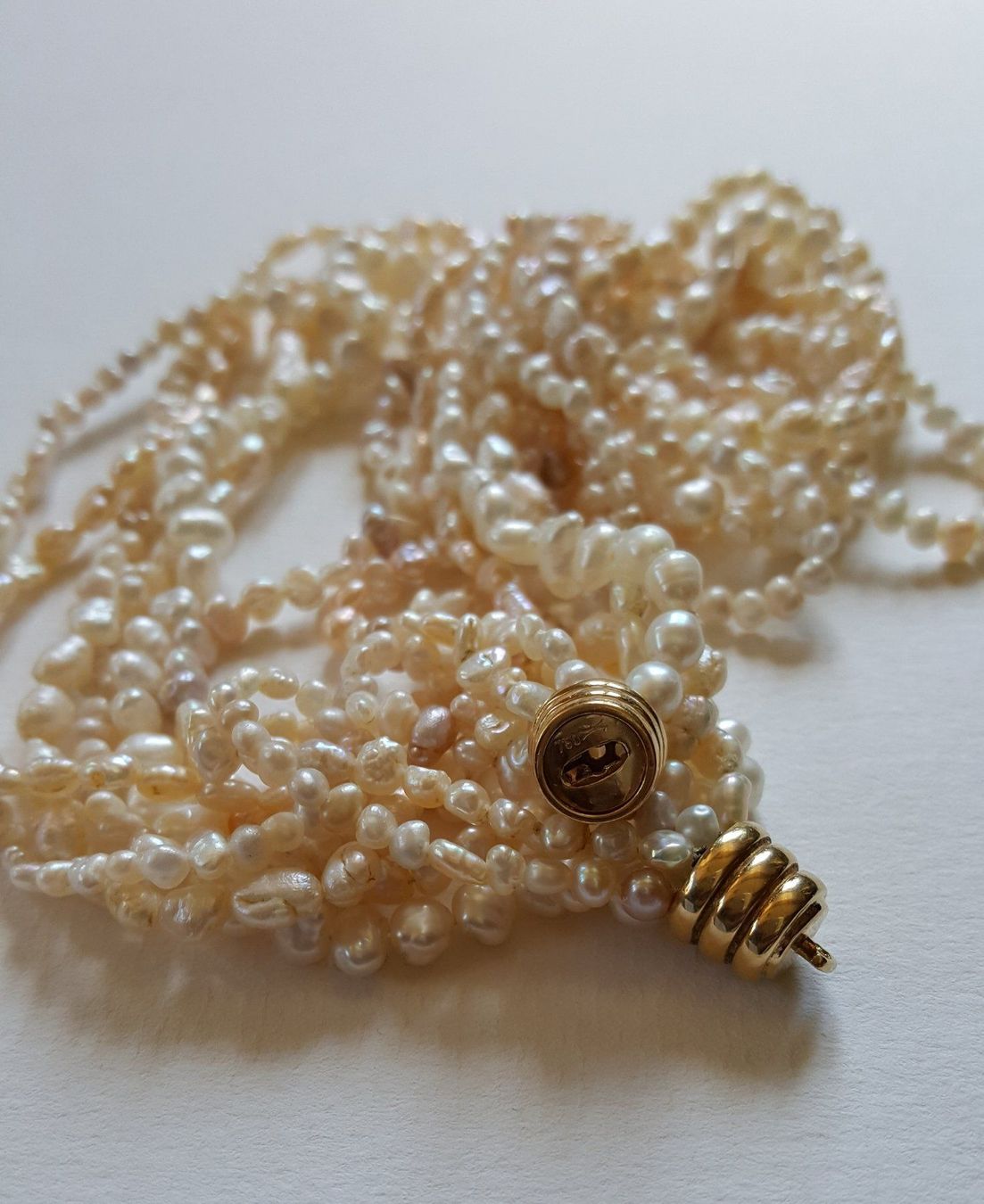 Ketten: 18 Karat 750 Gold Perlen Collier – Gebraucht aus Wald ZH von Aniade 9