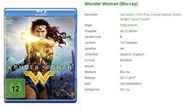 Wonder Woman (Bluray)