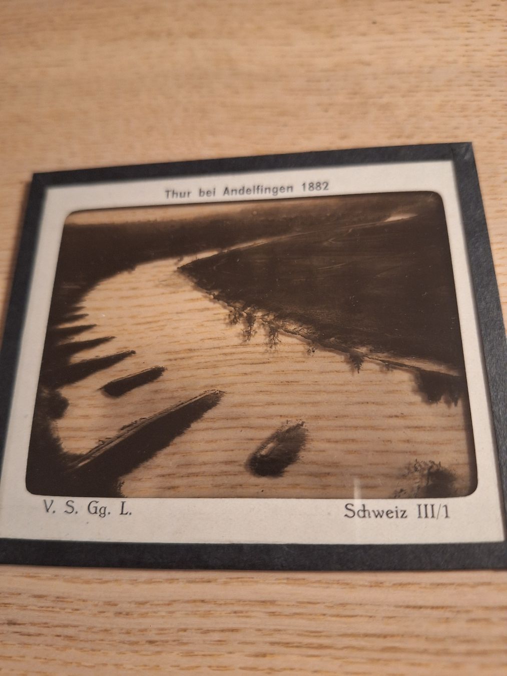 Foto & Immagini: 2 Glasnegative Thur bei Andelfingen 1882 und 1895 – Usato da Schaffhausen venduto da RicardoSchaffhausen 2