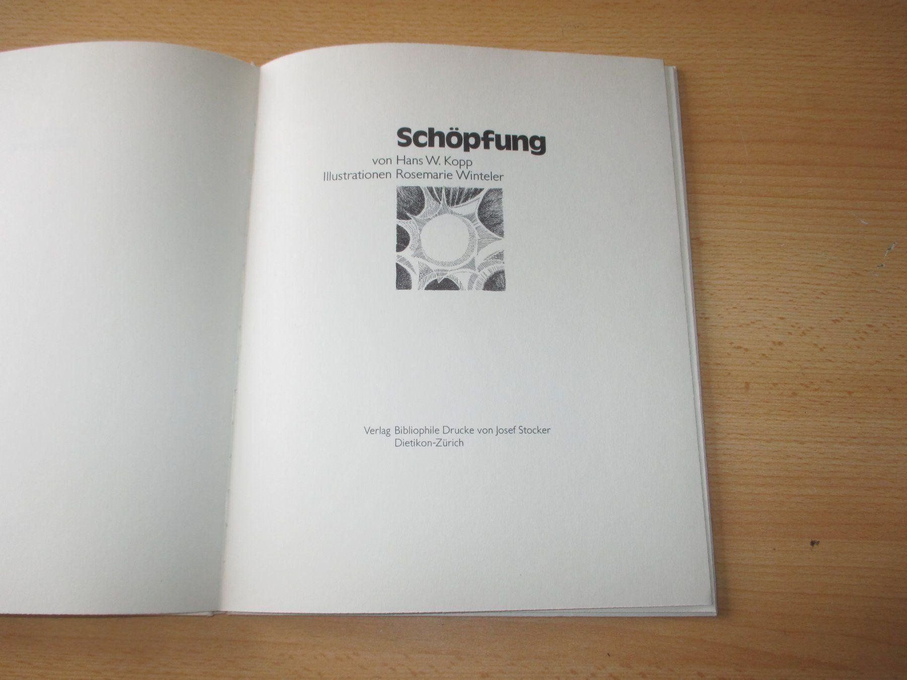 Libri: Hans W. Kopp - Schöpfung – Usato da Flims - Dorf venduto da Stagediver 1
