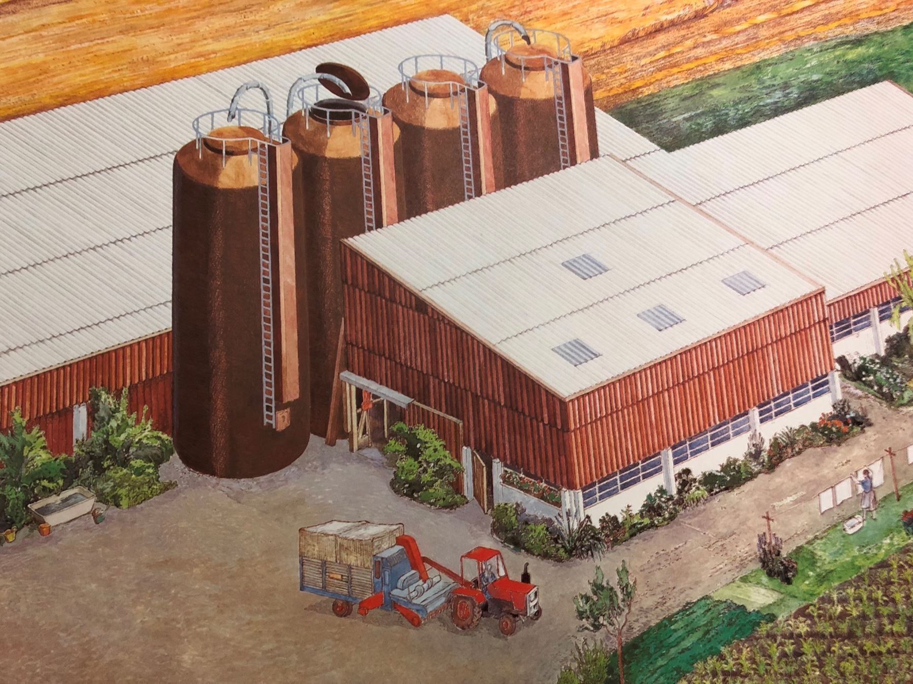 Posters & Illustrations: Schulwandbild: Moderner Bauernhof mit Begleitheft! – D'occasion à Dietikon par Buchantiqdietikon 2