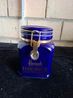 Harrods Vorratsdose, blau, Guter Zustand, Glas, London 52