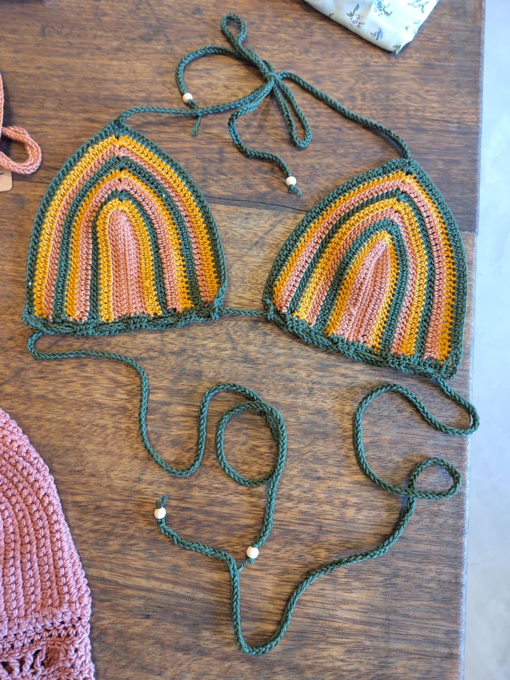 Costumi da bagno & Bikini: Gehäckeltes bikini top S baumwolle – Nuovo (secondo la descrizione) da Losone venduto da ell_nora89