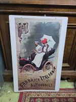 Blechschild Fiat Fabbrica Italiana Automobili Torino 70x45