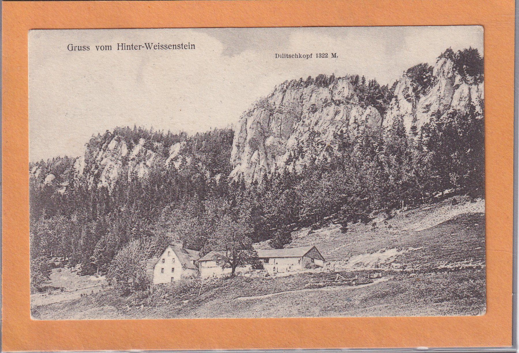 Cartes postales: Gruss vom Hinter-Weissenstein 1917 – D'occasion à Orvin par Pyaeschli