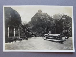 ALTE AK TELLSKAPELLE, DAMPFSCHIFF, FLÜELEN 1925