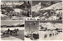 St. Moritz - 5 Bild AK