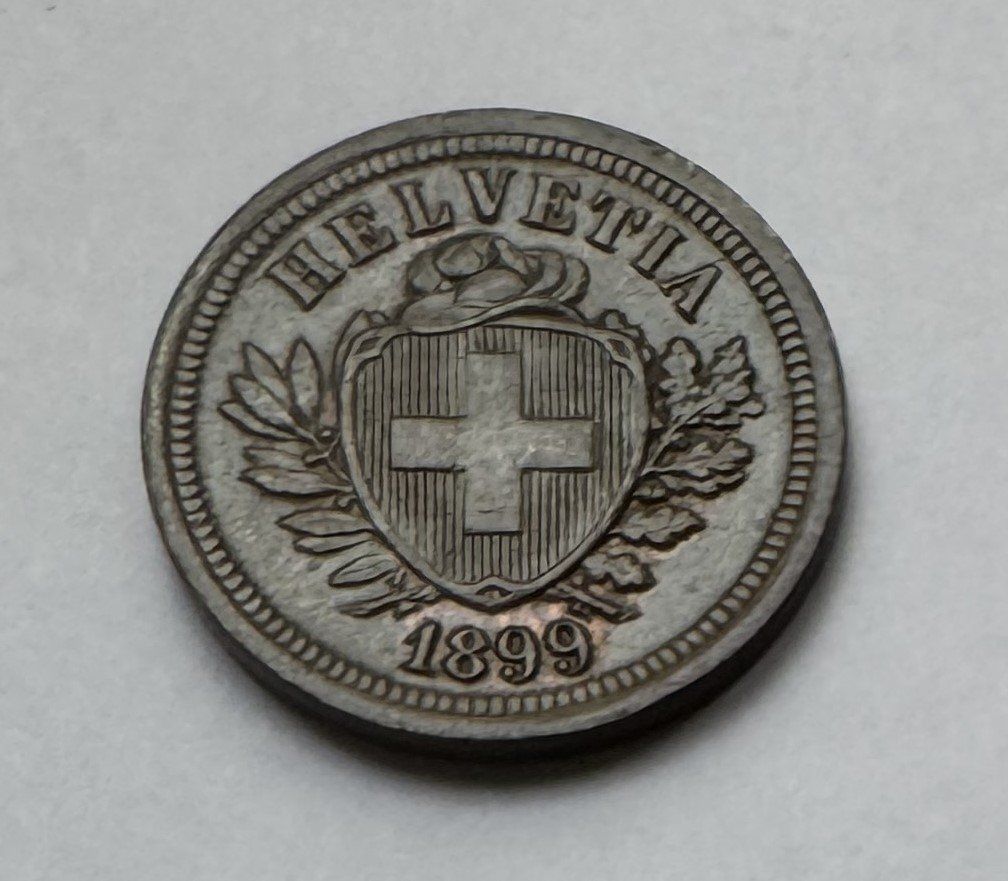 Tutti le monete: 1899 1 Rappen unz/stgl – Nuovo (secondo la descrizione) da Kirchberg SG venduto da Helveticus00