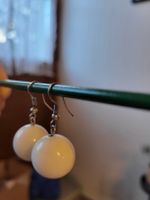 Boucles d’oreilles en agate blanche – élégance naturelle 🤍