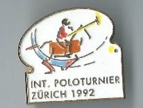Int. Poloturnier Zürich 1992, Pin