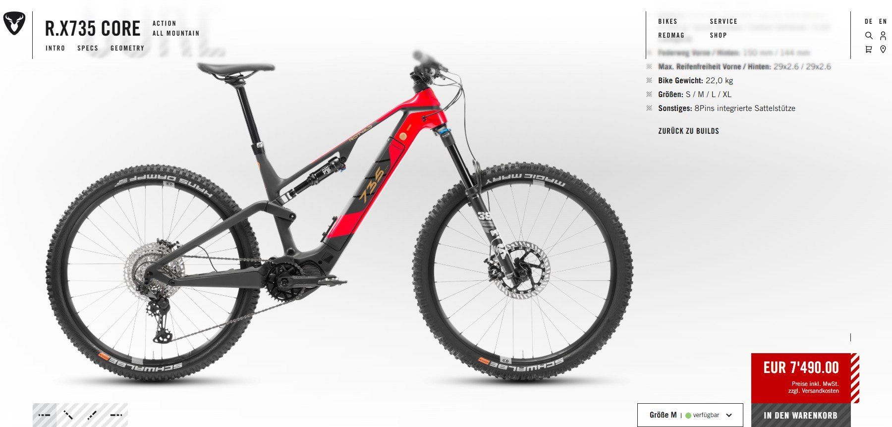 Rotwild Biciclette: Rotwild R.X735 Core 2025 - E-MTB Gr. M – Usato da Therwil venduto da bensotto 2