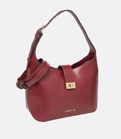 Cerruti 1881 Handtasche Bordeaux Leder Neu mit Etikett