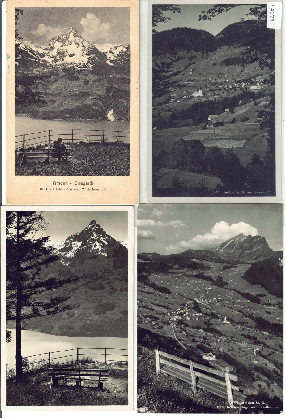 Cartes postales: 4 AK - Amden – D'occasion à Ettingen par Kartenplanet