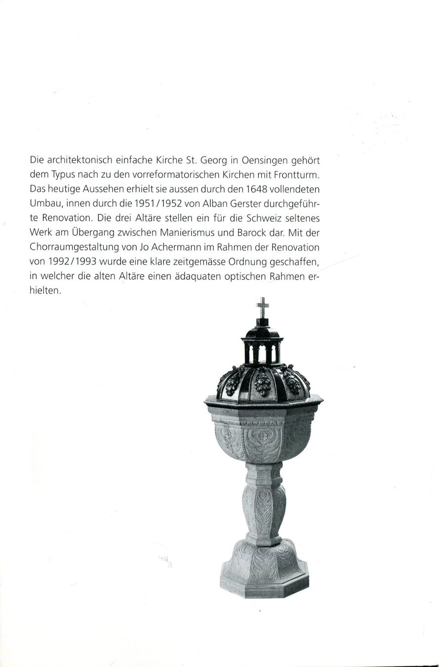 Livres: Oensingen, Pfarrkirche St.Georg, Kunstführer – D'occasion à Aarau par Elmaar41 1